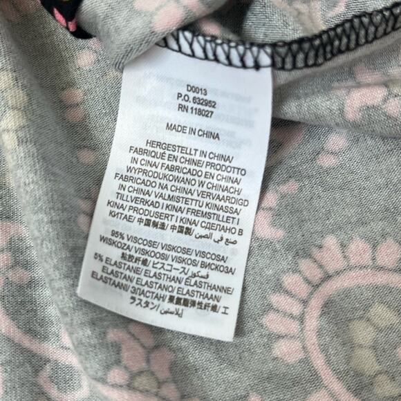 Boden Evelyn Jersey Midi Dress Azalea Paisley Womens Size 10 Long - Picture 8 of 11